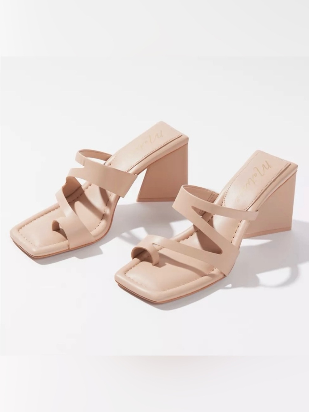 Matisse Blush Strappy Block Heel Sandals